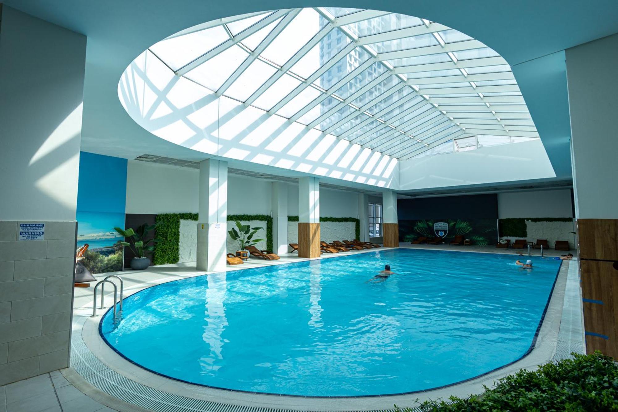 19Th & 18Th Floor Secure Apartments With Pool & Fitness & Parking Included In Price Скопие Екстериор снимка